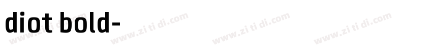 diot　bold字体转换